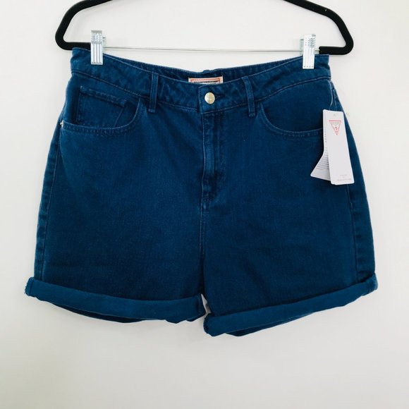 Guess Pants - GUESS  Mid-Rise Denim Shorts